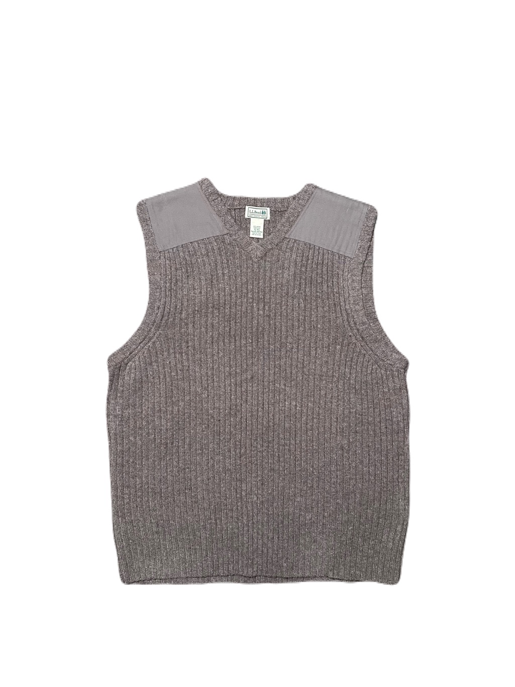 Ll Bean Merino Wool V Neck Commando Sweater Vest Men’s Xl Brown